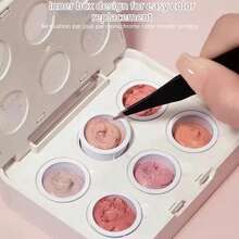 MIANEL GEL 6-Color Blush Cushion Nail Art Gel, 2026 Summer New High Saturation Nail Painting Gel, Gradient Concealing Effect, Easy DIY Nail Design, Professional Salon Use - Multicolor - View 4