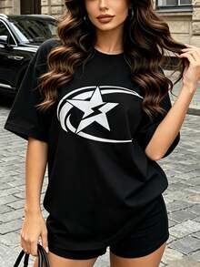 Camisetas De Hombre,Clothes T Shirts For Men And Women,Y2K STYLE,Summer Clothes,Summer Tops,Top Estivi, - Black - View 1