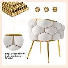 Beige Velvet Armchair - Modern Style - Beige - View 11