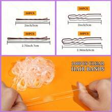 300pcs Hair Clips Set With Storage Box, Hair Styling Clips, U-Shaped Hair Pins Set - View 2