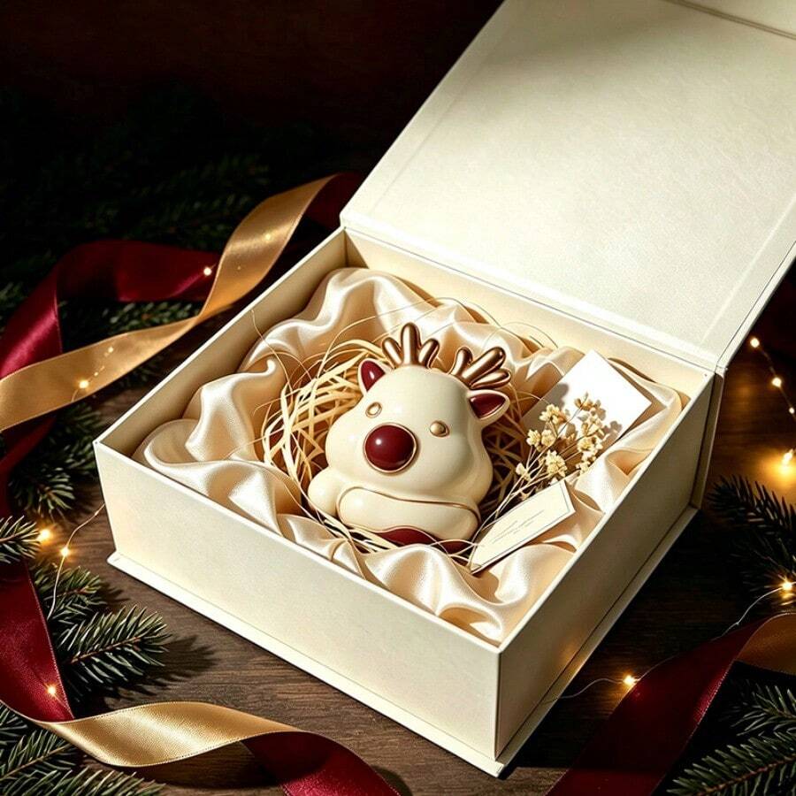Christmas Reindeer Shaped Silicone Mold For Scented Candles, Resin, Plaster Decor Ornaments, Party Favors Gift - S312 Christmas Reindeer Mold - View 1