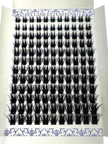 HBZGTLAD 12 Rows 10-18mm Dense Fluffy Hot Melt Thick Eyelash Extensions D Curl Fluffy Eyelash Clusters 0.05/0.07 Thickness Russian Curl Wispy Individual Mixed Eyelash Extensions Reusable - D - 查看 14
