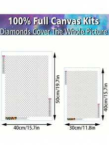 1 pieza Kit de pintura de diamantes, imagen de flor en flor, kit de arte de diamantes, kit de pintura de punto de cruz, regalo de bordado de diamantes mosaico, adecuado para principiantes adultos, exquisita pegatina de diamantes hecha a mano para aliviar el estrés, kit de arte digital, diamante de taladro redondo completo, diamante DIY, mejor regalo muy adecuado para decoración del hogar y decoración de pared de la habitación - Conjuntos - Ver 2