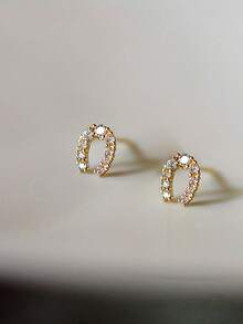 1 Pair S925 Sterling Silver Minimalist Geometric U-Shaped Horseshoe Stud Earrings, Women's Lightweight Luxury Elegant Petite Ear Piercing Jewelry, Versatile Delicate Daily Wear Niche Gentle Design Cartilage Studs - Geometry - View 5