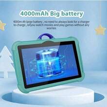 yesido 4GB RAM + 64GB ROM / 7-Inch Tablet / Quad-Core 1.3GHz / Android 13 MTK8321 / 1280x800 HD IPS Screen / 2MP+5MP Camera / 4000mAh Battery / WiFi, Parental Control, Education, Games / ABS Plastic + Silicone, Educational Tablet - Blue - View 8