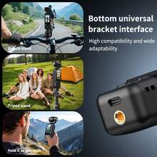 Portable Handheld Digital Camera, 1MP Resolution, 16x Digital Zoom, 4K Video Recording, 180° Rotating Lens, With Flash, Night Shot Support, Auto Focus, Landscape/Portrait Mode, Equipped With 64GB SD Card, 1800mAh Battery - Multicolor - View 7
