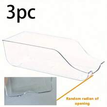 1pc Kitchen Can Organizer, Suitable For Pantry, Refrigerator And Freezer, Can Store Food And Soup Cans, Transparent Stackable Can Dispenser, Kitchen Accessories, Also Suitable For Outdoor And Camping. - Clear - View 8
