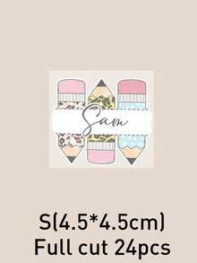 LICVIC Stiker Nama Pensil Kustom, Stiker Ponsel yang Dipersonalisasi, Label Nama Lucu, Stiker Laptop Nama Kustom, Hadiah Ulang Tahun dan Natal yang Dapat Disesuaikan - Gaya A - View 17
