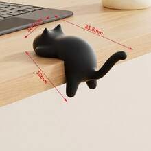 Crochet de bureau portable mignon en forme de chat pour sacs à dos, crochet adhésif pour sacs d'école pour étudiants, sans perçage, organisateur de bureau d'étude, crochet de sac de bureau multifonction, outil de suspension en plastique durable et léger, accessoire créatif et gain de place pour la salle de classe et la maison - Voir 12