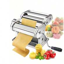 Stainless Steel Pasta Machine Manual Spaghetti And Lasagna Machine - Silver - View 2