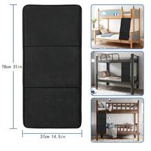 1pc 3-Section Foldable Strap-Fixed Anti-Slip Solid Color Thickened Fabric Bunk Bed Ladder Safety Pad - Multicolor - View 2