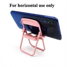 1PC Sanrio Mini Phone Stand Hello Kitty Mini Folding Chair Phone Holder, Cute Desktop Ornament, Classic Hello Kitty Pattern! Both A Stable Phone Stand And A Healing Desktop Decoration, Foldable Design For Easy Storage, Perfect Gift For Sanrio Fans Or Best Friends - Cartoon - View 4