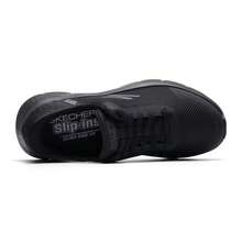 Skechers Men's SLIP-INS Breathable Mesh Slip-On Walking Shoes, Sports Casual Shoes - Black - View 4