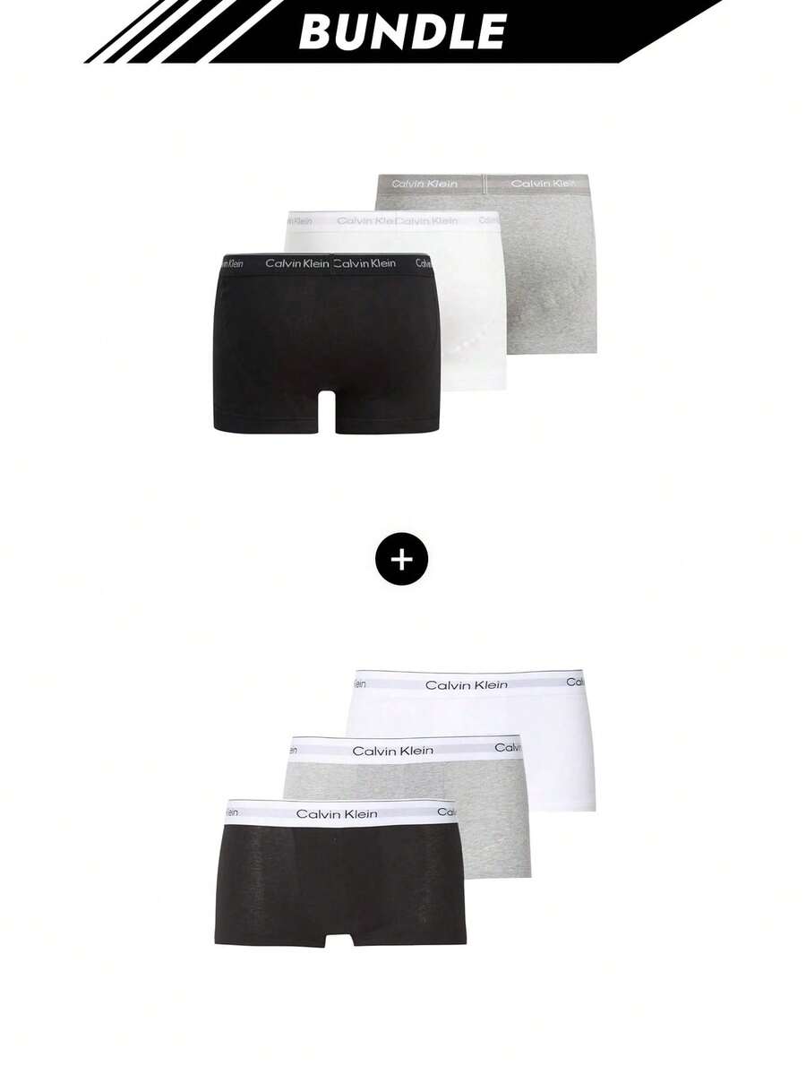 Calvin Klein [Bundle] Intense Power 3 Packs Boxers + Micro Stretch 3 Packs Men's Boxers - Black/Gray/White+Grey/ White/ Black - View 1