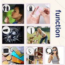 16 Pcs Self Defense Keychain Set, Women's Holiday Gifts, Personal Alarm,  Wallet And Silicone Bead Bracelet,Whistle, Bottle Opener, Lipstick Holder - 彩色 - 查看 3