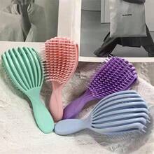 Multi-Function Scalp Massage Hair Comb Set, High Elastic Anti-Static Flexible Teeth, Smooth Tangle-Free Styling Brush, Pastel Multi-Color Options, Back To School Ladies Hair Care Supply, Teacher Small Gift, Daily Wet & Dry Hair Grooming Accessory. - A - View 11