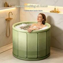 Home Insulated Bathtub, 27.56/31.5 Inch Large Space Adult Bathtub, Portable Foldable Bathtub - A - View 3