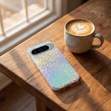 Funda protectora transparente con degradado de strass compatible con Pixel 11Pro XL 11/11Pro/10/9 Pro XL/10/9 Pro/9A/10A, funda de teléfono a prueba de golpes de colores - K3 - Ver 7