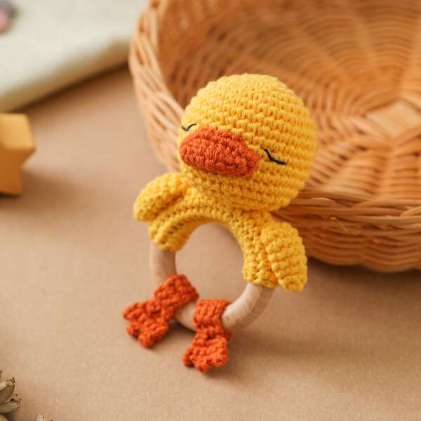 Mainan Kerincingan Bayi Rajutan Tangan, Kerincingan Berbentuk Hewan, Mainan Interaksi Orang Tua-Anak, Lonceng Terintegrasi, Desain 3D yang Lucu, Detail yang Kaya, Menarik Perhatian Bayi, Mengembangkan Pendengaran Bayi, Cocok Sebagai Hadiah untuk Ibu Baru, Cocok untuk Natal dan Peringatan Kelahiran Bayi Baru
