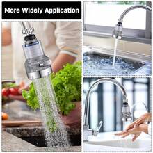 360° Rotatable Purifying Faucet, Anti-Splash Water-Saving Aerator, Equipped With 4 Replaceable Filters, Home Kitchen Sink Water Filter - Multicolor - View 7