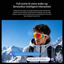 LOKMAT W640 Smart Glasses With Built-In ChatGPT, 8MP Camera, Supports 26 Language AI Translation, Assistant And Voice Control, WiFi 4.0, Bluetooth 5.4, Smart Glasses - View 6