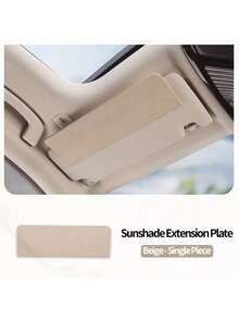 Car Sun Visor Extender, Elastic Clip Installation Car Sun Visor Extension Board, Sun Visor Extender Accessory, Extended Car Sun Visor Cover, Anti-Glare Driving, Blocks UV Rays, With Adjustable Clips, Faux Leather Texture Design, Suitable For Various Car Models, An Interior Car Accessory, Universal Fit For All Car Models, A Great Gift For Friends With Cars - Multicolor - View 7