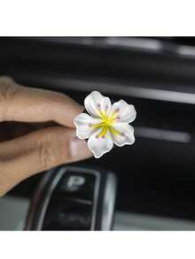 5pcs Random Color Resin Cherry Blossom Car Air Vent Clips, Car Interior Decoration Clips - 2 Large, 3 Small - View 4