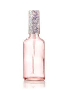 Rhinestone Glass Spray Bottle Refillable Perfume, Facial Toner, Essential Oil Fine Mist Atomizer; Perfume Essential Oil Spray, Car Rhinestone Decor; Cosmetic Bottle, Essential Oil Glass Empty Bottle, Sample Bottle, Travel Container, Spray Bottle; Suitable For Car Perfume Refill, Portable Makeup Storage For Travel; Easy To Clean; Vacation Travel Essential; Back To School Must-Have, Girls Birthday Gift - Multicolor - View 11
