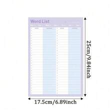 B5 Size Vocabulary Learning Notebook, 28 Pages Per Book, Made Of High-Quality Paper, Excellent Writing Experience. Helps Improve Learning Efficiency, Perfect For Vocabulary Learning - Notebook - View 12