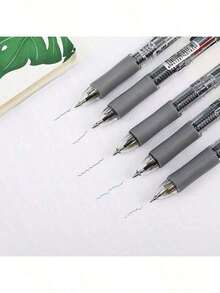 Clickable Multi-Color Ballpoint Pen, 4-In-1 Multifunctional Writing Pen, Stationery, Student Supplies - 4-color Ballpoint Pen + 1 Pencil Lead - View 2