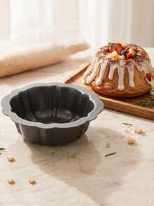 Non-Stick Wavy Cake Mold, Carbon Steel Baking Cup Mold, Suitable For Cakes, Bavarois Mousse, Brownies, Cupcakes, Pudding And Canelés, Easy Release, Reusable, Easy To Clean, Oven - Multicolor - View 3