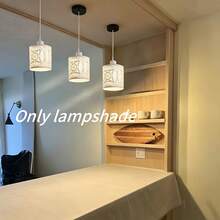 Cylindrical Ceiling Sunshade, Modern Metal Drum Shaped Lampshade, Suitable For Pendant Lamps, Wall Lamps, And Table Lamps - Suitable For Home And Commercial Decoration, Easy To Install - Hollow Lampshade - View 8