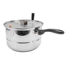 Stainless Steel Popcorn Maker, 10 Liters, Manual Crank, For Homemade Popcorn - A - View 1