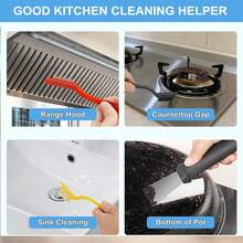 dilidili 11pcs Gap Cleaning Brush Set, Stiff Bristle Cleaning Supplies, Suitable For Kitchen, Bathroom, Corners, Grout, Sink - View 4