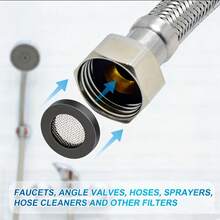 30pcs High Quality Rubber Sealing Gasket Set, Essential For Home Repair, Compatible With Corrugated Metal Flexible Hose, Shower Head Connection Pipe, Various Hot And Cold Water Faucets, Electric Water Heater Inlet And Outlet, Pipe Control Valve And Other Water Interfaces - Multicolor - View 10