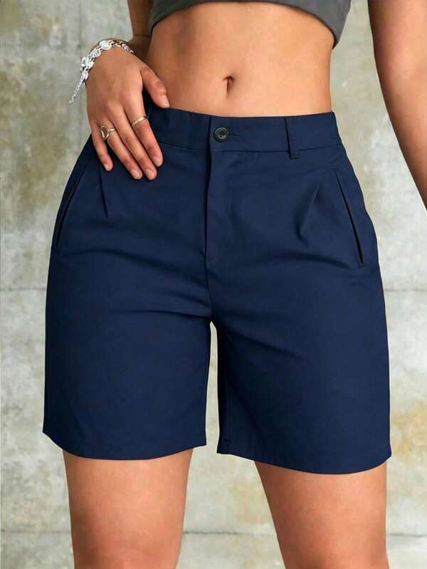 Women's Summer Casual Fashion Outdoor Streetwear Minimalist Suit Shorts
