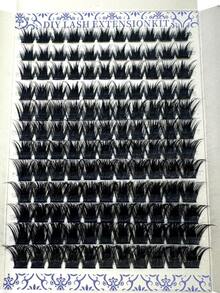 HBZGTLAD 12 Rows 10-18mm Dense Fluffy Hot Melt Thick Eyelash Extensions D Curl Fluffy Eyelash Clusters 0.05/0.07 Thickness Russian Curl Wispy Individual Mixed Eyelash Extensions Reusable - D - 查看 13