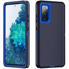 Funda de teléfono resistente de 3 en 1 de grado militar, funda protectora de Body completo resistente a golpes, antideslizante y a prueba de agua, resistente a arañazos, universal, accesorio de teléfono práctico como regalo para el Festival de Primavera y uso diario - Azul profundo - Ver 12