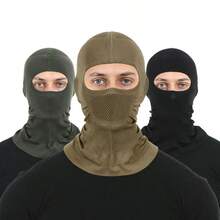 1 buah Masker Wajah Pelindung Matahari Bahan Sutra Es untuk Aktivitas Luar Ruangan, Menutupi Seluruh Wajah, Bernapas, Tidak Berkeringat, Ringan, Cepat Kering, Perlindungan UV untuk Musim Panas, Unisex untuk Bersepeda/Mendaki/Memancing/Trekking - MultiWarna - View 2