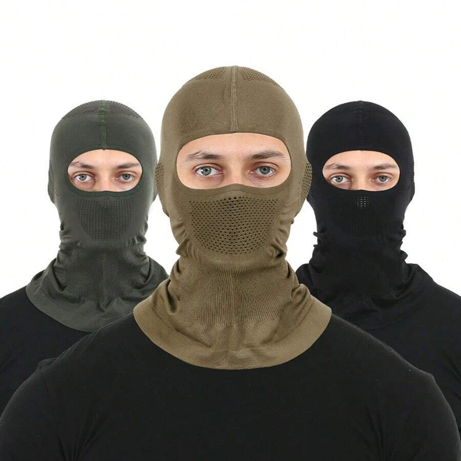 1 buah Masker Wajah Pelindung Matahari Bahan Sutra Es untuk Aktivitas Luar Ruangan, Menutupi Seluruh Wajah, Bernapas, Tidak Berkeringat, Ringan, Cepat Kering, Perlindungan UV untuk Musim Panas, Unisex untuk Bersepeda/Mendaki/Memancing/Trekking