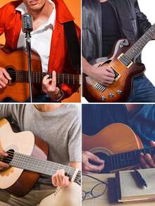 2 Sets Of 6 Acoustic Guitar Kit Guitar Strings Replacement Steel String For Beginners Performers - Gold - View 3