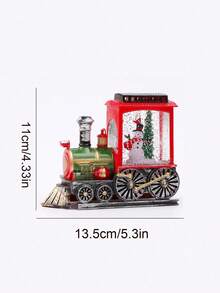 1pc Christmas Train Decorative Light With LED Candle Effect, Desktop Ornament For Christmas Home And Party Atmosphere - Multicolor - View 12