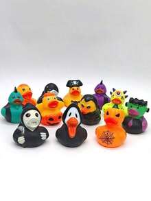 Halloween Cute Duck Decorative Ornament, Holiday Party Decoration, Car Dashboard Ornament, Office Desk Ornament, Halloween Gift (Random Style) - Multicolor - View 2