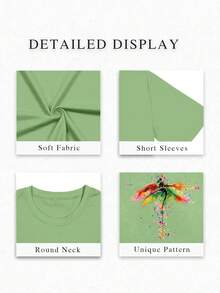 Women T-Shirts - 綠1 - 查看 5