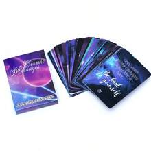 Kartu Tarot Oracle Pesan Kosmik, Permainan Ramalan Nasib, Permainan Kartu Pesta, Alat Ramalan Tarot - Putih - View 2