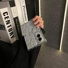 Luxury Minimalist Water Ripple Transparent Phone Case, Compatible With Samsung Galaxy Z Fold8 ZFold8 Fold8 Back Cover - Clear - View 4