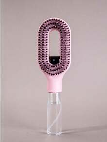 1 Set 2-In-1 Spray Styling Comb, Water Mist Spray Comb With Built-In Water Tank, Soft And Flexible Bristles, Wet/Dry Styling Spray Comb, Suitable For Curly, Straight And Wavy Hair, Bathroom Accessory - A - View 10
