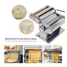 Stainless Steel Pasta Machine Manual Spaghetti And Lasagna Machine - Silver - View 8