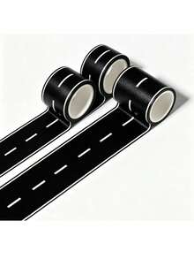 Cartoon DIY Road Railway Traffic Washi Tape, Railway Road Tape, Car Train Corner Stickers, Home Decor Stickers, Wall Stickers, Vinyl Stickers, For Home Decoration, Spring Decor, Refresh Your Home, Rama Decor Stickers Gift Birthday Graduation Back To School Room Decor School Supplies - Multicolor - View 8