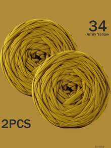 1/2件 T-Shirt 紗線，大號 300g±20g/件 -2cm 寬，編織布料柔軟聚酯纖維紗線，適用於 DIY 鉤編包包、籃子、地墊、拖鞋、娃娃、紗線手工藝。多色紗線、度假紗線、鉤編紗線、手工紗線、多功能鉤編配件、手工禮物 - 彩色 - 查看 65